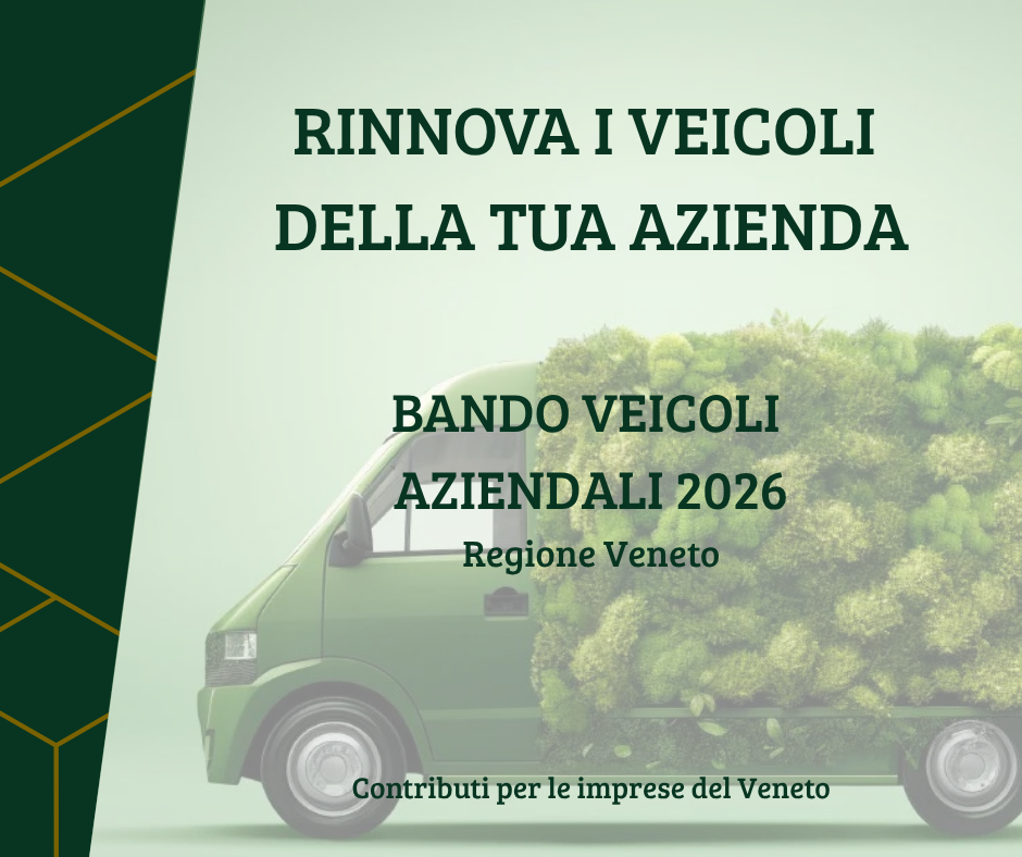 Bando Veicoli Aziendali Veneto 2026 contributi fino a 20000 euro